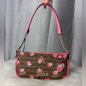 JUICY COUTURE chestnut chino berry sweet shoulder bag